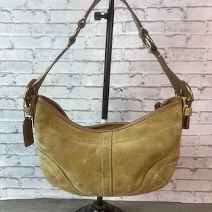 COACH ワンショルダー SOHO Hobo スエード シグネチャー Coach Soho Hobo - Etsy