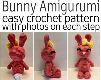 Bunny Amigurumi Stuffed animal crochet pattern