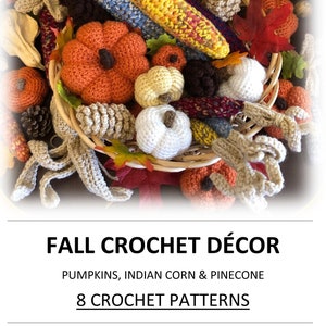 Fall Autumn crochet decoration
