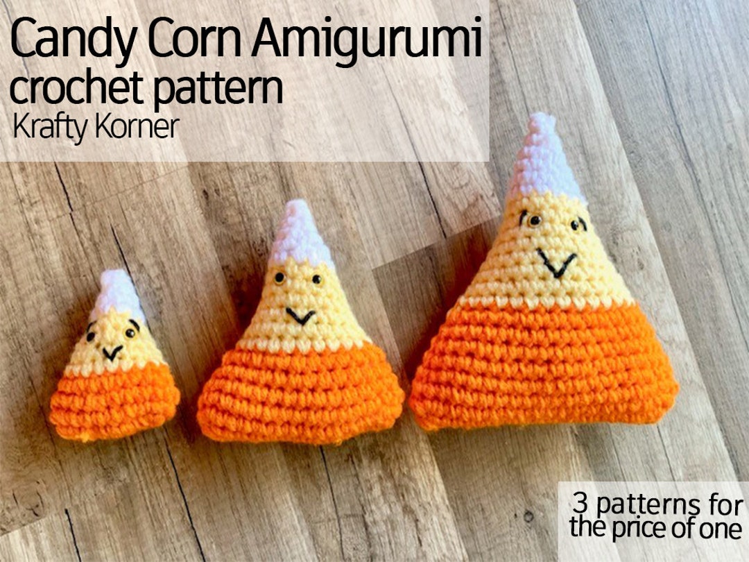 Candy Corn Amigurumi Crochet Pattern - Etsy