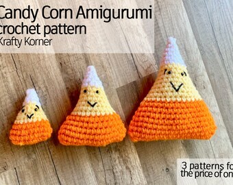 Candy Corn Amigurumi Crochet Pattern