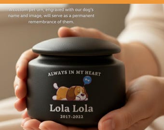Personalized Pet Memorial Urn: Princess Paw Prints Keepsake