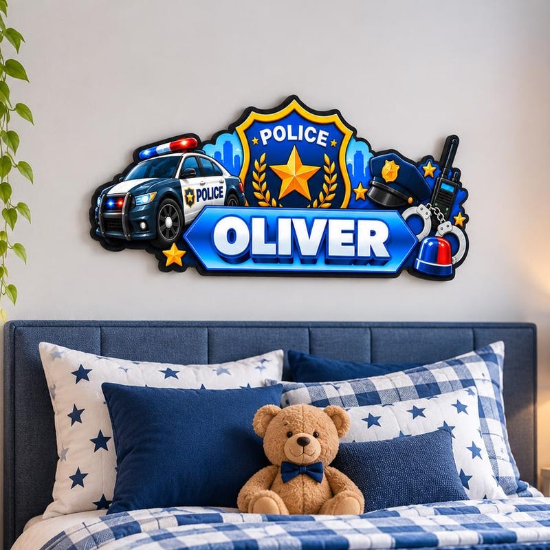 Police Graduation Signs Boys Wall Art Police - Etsy