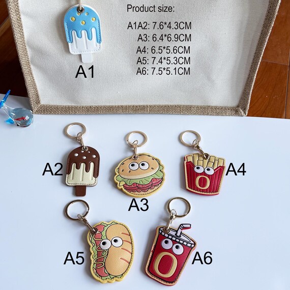 Food Themed Airtag Keychain Apple AirTag Fine Woven Key Ring