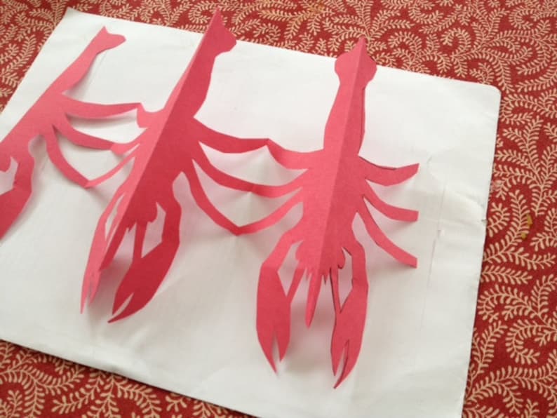 Crawfish Boil Party Decorations, Red Crawfish Boil Garland, Crawfish Banner,Creole themed banner, Sold per foot! Please read info.SHIPS FAST zdjęcie 6