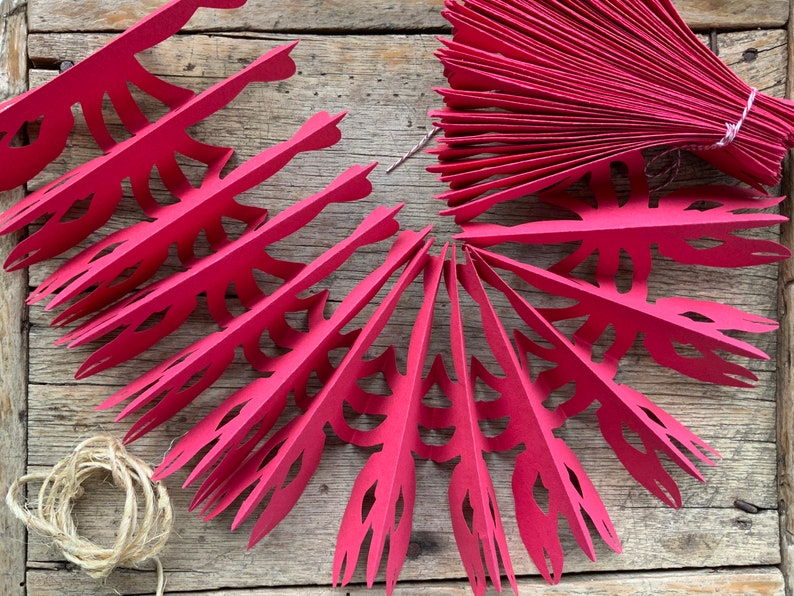 Crawfish Boil Banner: Red Cardstock Party Garland (5 foot) image 10