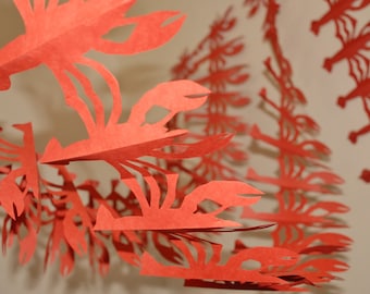 Crawfish Boil Banner; Crawfish Decor; Party Banner; Crawfish Boil Decoration; Crawfish Boil 5 foot section