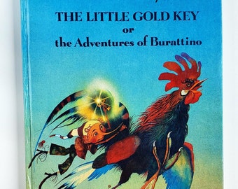 The Little Gold Key - Alexei Tolstoy -Russian Fairytale - Hardcover 1990