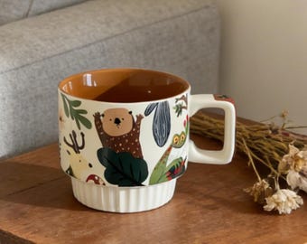 Artisan Sloth Coffee Mug - Hand-Painted Ceramic Cup