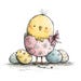 26 JPG Easter Chick Clipart Bundle: Watercolor Spring Pngs (digital ...