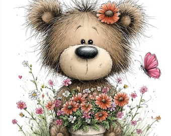 45 JPG Spring Animals Clipart – Whimsical Woodland JPG (Digital Download)
