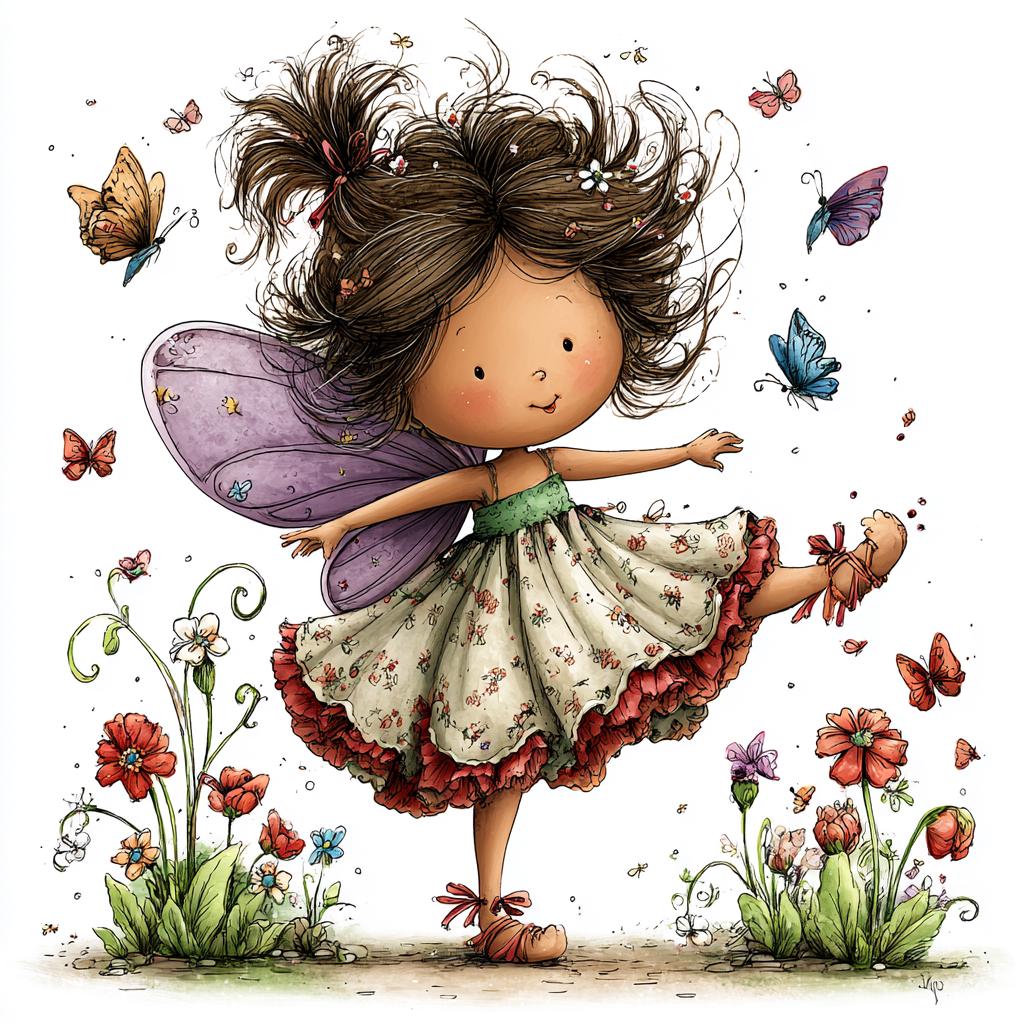35 JPG Whimsical Fairy Garden Clipart – Cute Colorful Fairy Art for ...