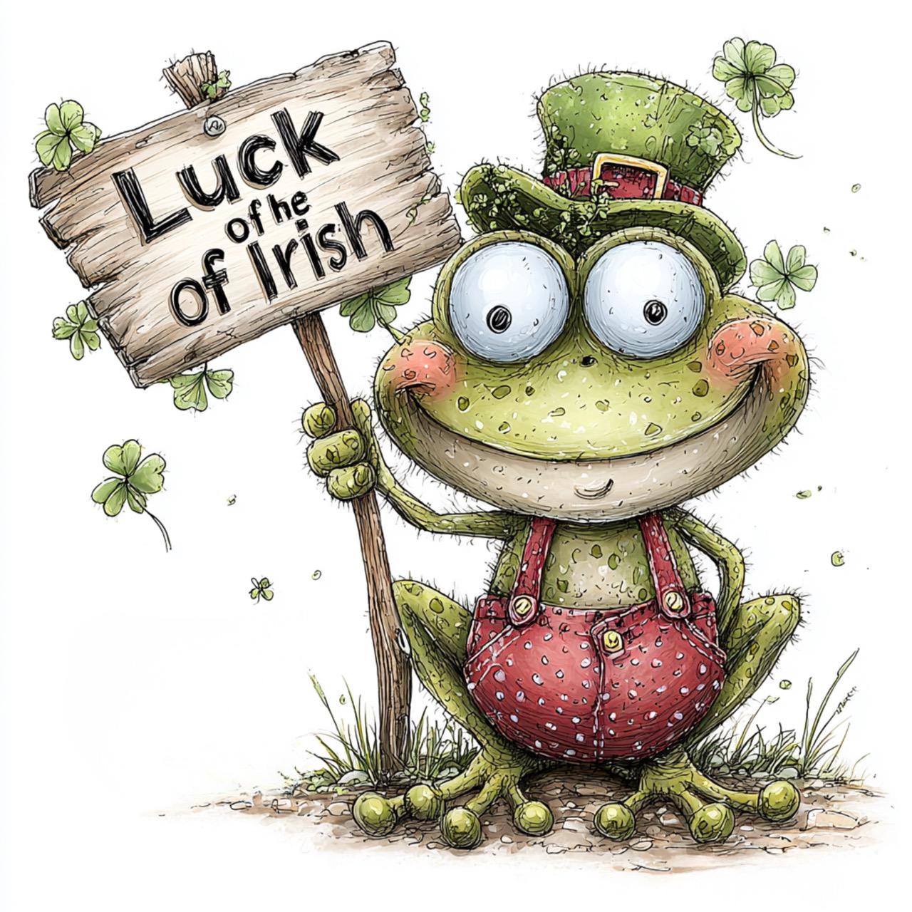 Whimsy Patrick 40 JPG Whimsical St. Patrick’s Day Animals Clipart – Cute Lucky Animals ...