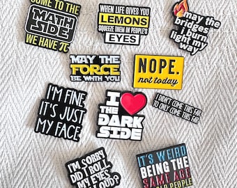 Dark Humor Enamel Pins, Funny Badge, Sarcastic Brooch for Canvas Bags, Backpacks, Lanyards, Accessary for Daily Outfits