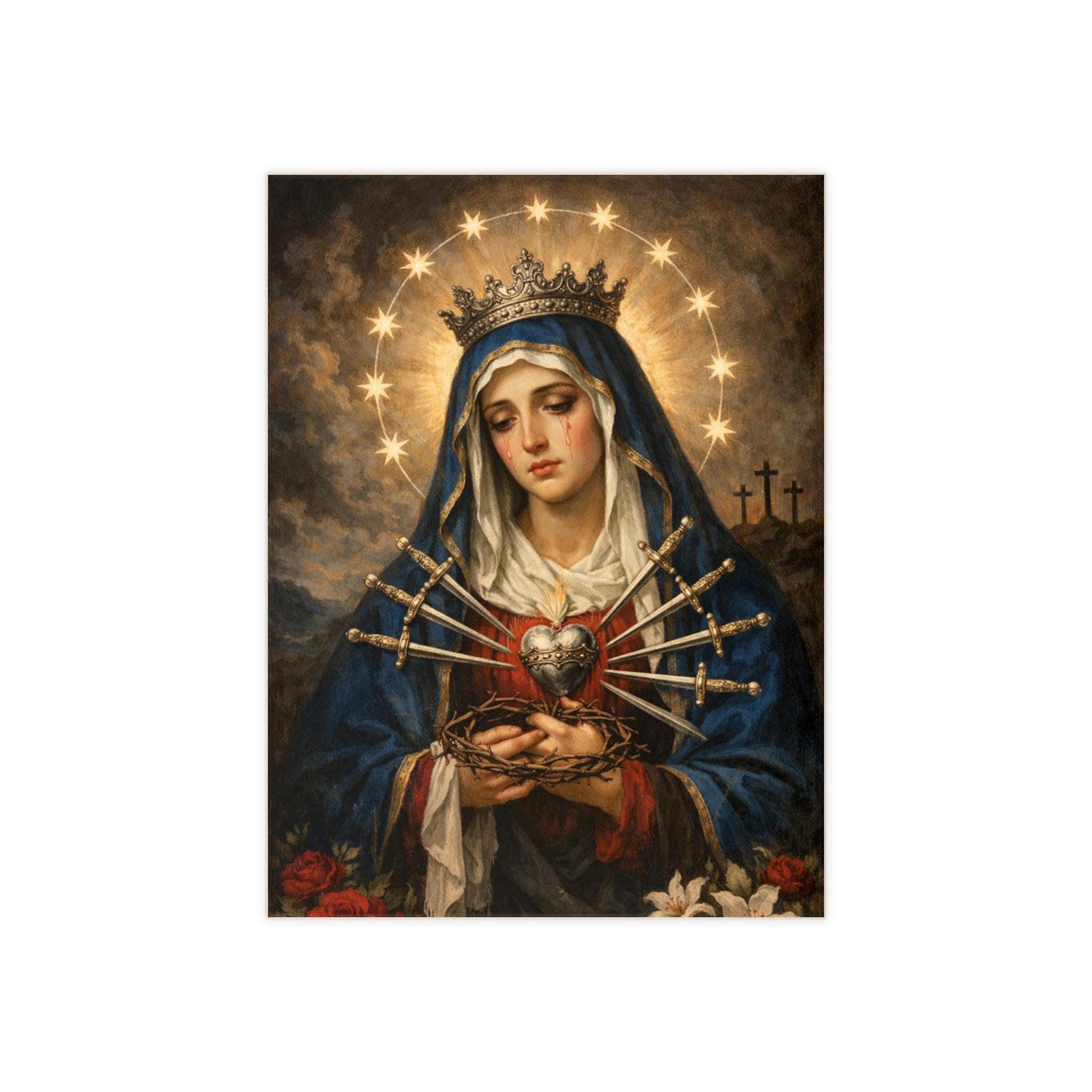 Our Lady of Sorrows Ceramic Tile | Mater Dolorosa Catholic Wall Art ...