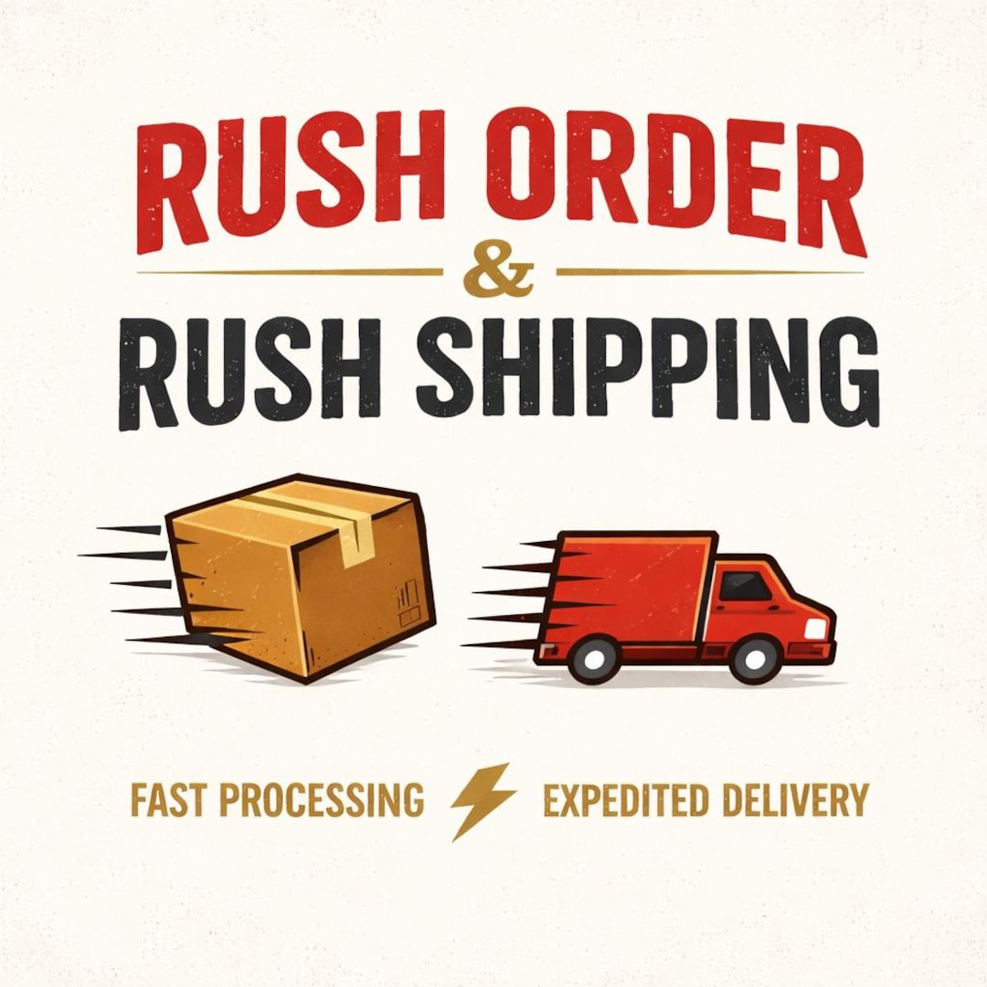 Rush Order & Rush Shipping Add-on | Priority Processing | Fast ...