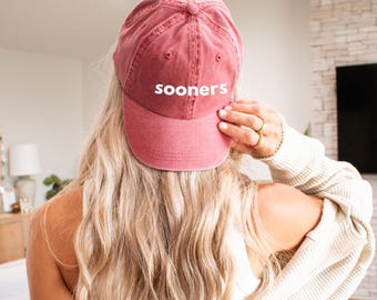 Sooners Dyed Hat, Oklahoma Sooners Hat, Quality Design Ou Cap, Oklahoma Hat, Oklahoma Football, Football Cap, Sports Cap, Ou Cap Hat