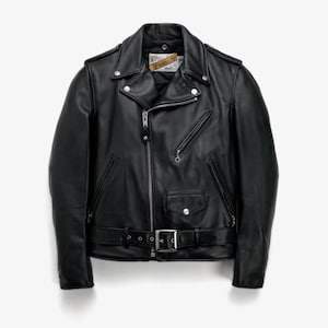 しゅーびるさん専用】Schott ブラックレザーボンバージャケット 楽天
