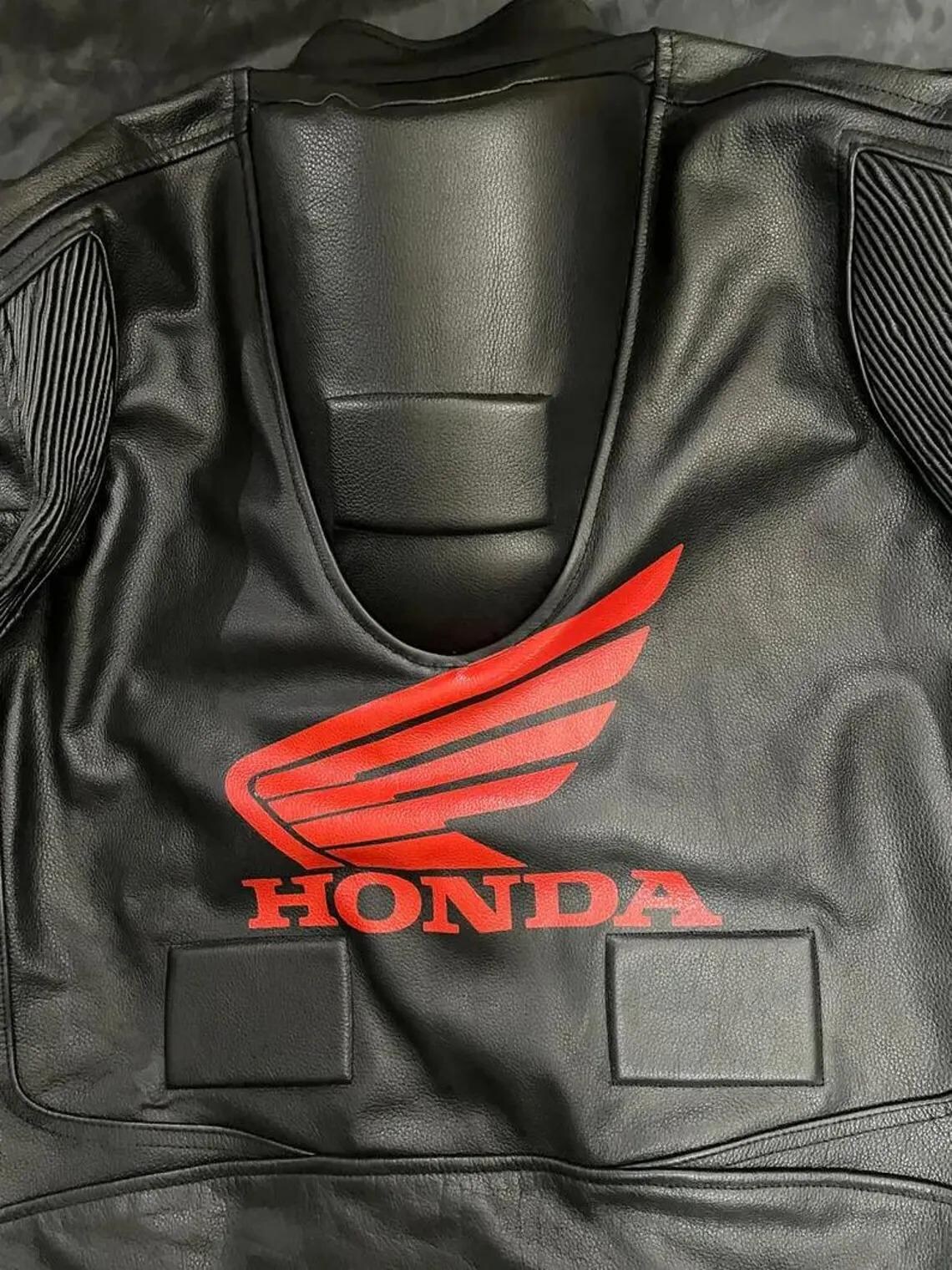 Honda Motorcycle Racing Leather Jacket Men's Motogp Riding Gear Real ...