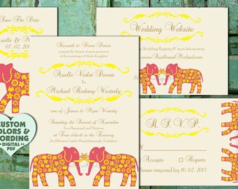Indian Wedding Card Indian Wedding Invitation Card Mehndi Etsy