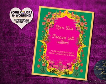 Indian Wedding Sign Indian Wedding Decorations Indian Wedding Etsy