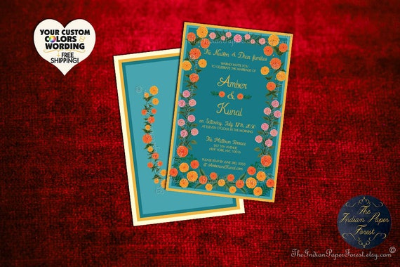 luxury indian wedding invitations
