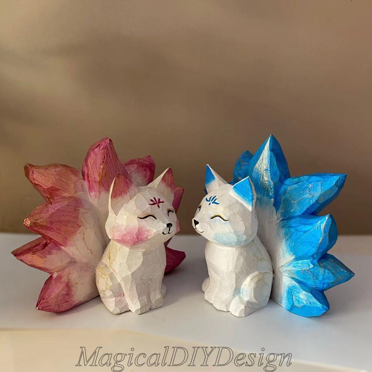 Nine tailed fox statue - Etsy 日本