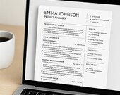 Project Manager CV Template UK | Construction Resume | Ats-Friendly Word CV