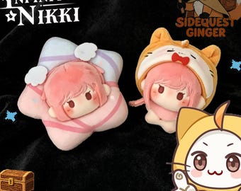 Infinity Nikki x Ginger | Whimstar & Momo Nikki Dango Plush Charm | 5cm Keychain