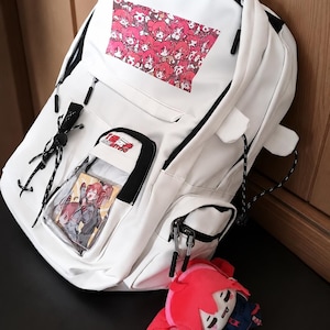 Kasane Teto Plush Keychain | 10cm Twin-Tails UTAU Meme Plushie | Soft Anime Bag Accessory, Vocaloid Fan Gift, Cute Ita Bag Decor image 2