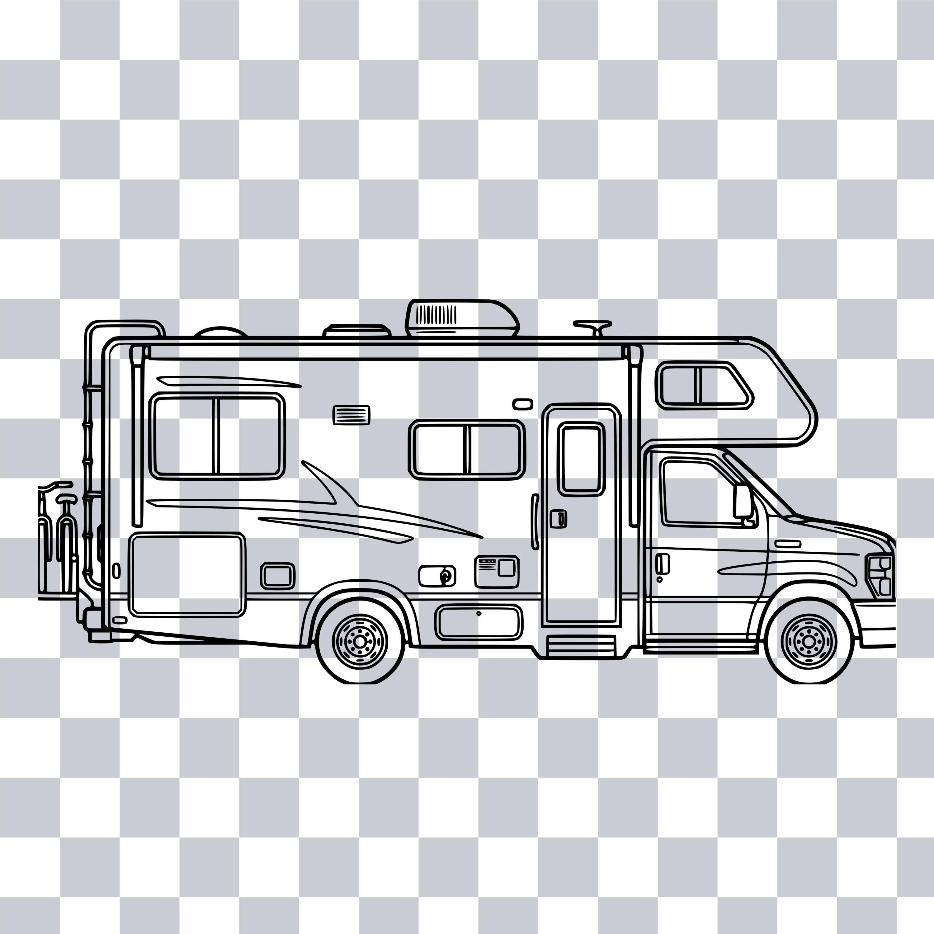 RV Svg and Png | Camper Van Svg | Motorhome Camper Design | RV Camper ...