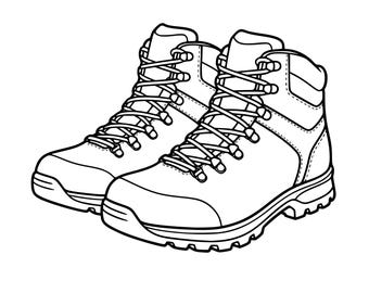 Wandelschoenen SVG PNG – kant-en-klaar digitaal ontwerp voor Cricut & Silhouette