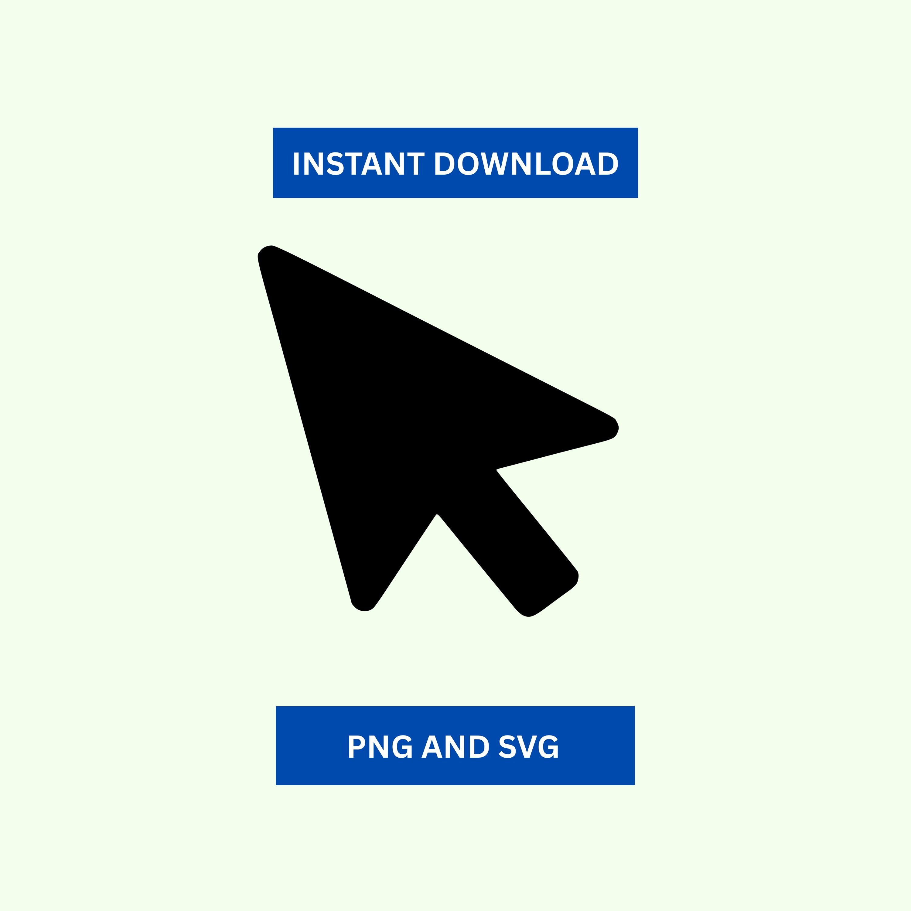 Mouse Cursor PNG, Black Classic Arrow Cursor SVG, Transparent Mouse ...