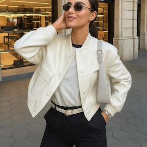Ivory Cropped Jacket - Etsy