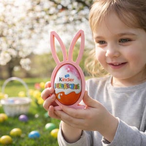 3D Printed Easter Bunny Egg Holder | Kinder Egg Decor
