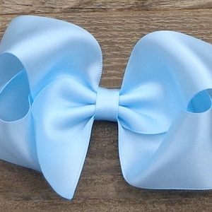 Light Blue Pigtail Hair Bows – Kofi Kreations