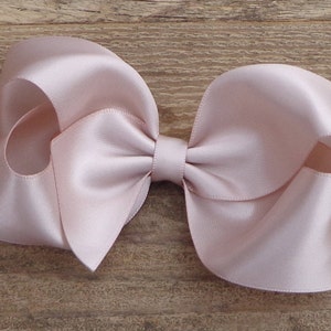 SATIN Hair Bows for Weddings~Wedding Hair Bows~Champagne Satin Hair Bow~Flower Girl Hair Bow~Hair Bows for Flower Girls~Satin Hairbows~Bows
