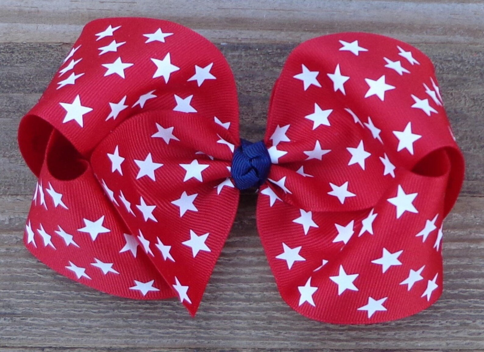 4th of July Hair Bowpatriotic Hair Bowhair Bow for Girlsred Etsy