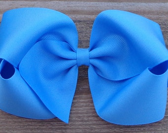 M2M Matilda Jane Hair Bows ~ Copen Blue Hair Bow ~ Hair Bows for Girls ~ Boutique Bows for Girls ~ BIG Bows for Girls ~ Huge/Texas Hairbow