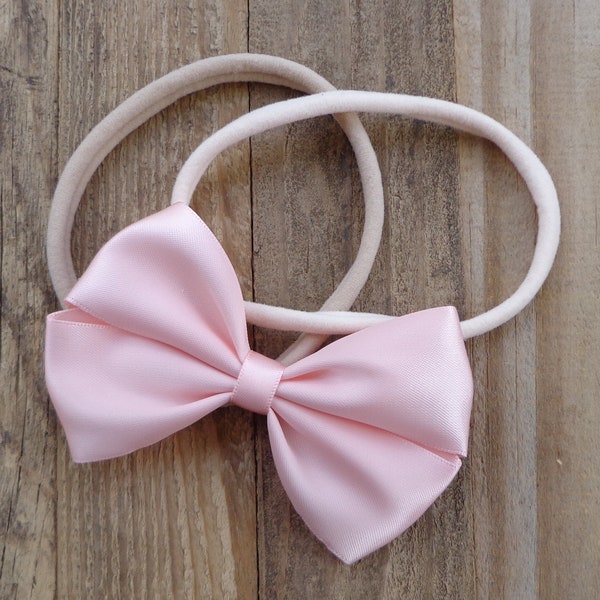 Blush Pink Bow for Hair Etsy