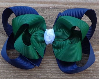 School Uniform Hair Bow~Hair Bows for Girls~Boutique Hair Bows~Uniform Hair Bows~Large Hair Bow~School Hair Bow~Hair Bows~School Bows~