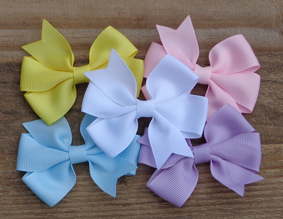 Pastel Hair Bow for Girls Easter Hair Bows Hair Bows on Etsy