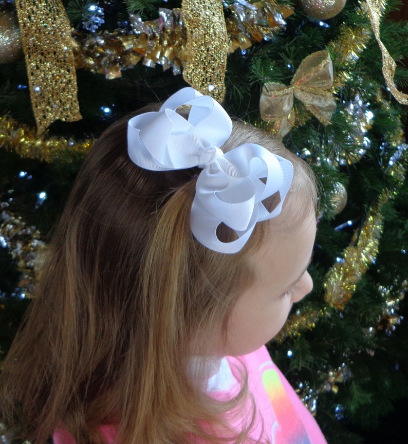 Mint Green Hair Bow~Hairbows for Girls~Toddler Hair Bow~Pastel Hair Bows~Solid Color Hair Bows~Hair Accessories for Girls~4 Hairbows~Bows