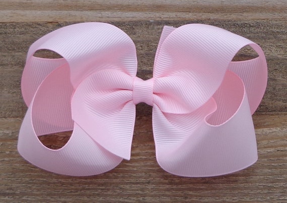 Pink Boutique Hairbow, Pink Hair Bow Clip, Large Pink Hair Bows