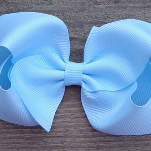 Light Blue Hair Bow for Girls~Pastel Blue Hair Bow~Easter Hair Bow~Toddler Hair Bows~Twisted Boutique Hairbows~Baby Headband~Bows for Girls