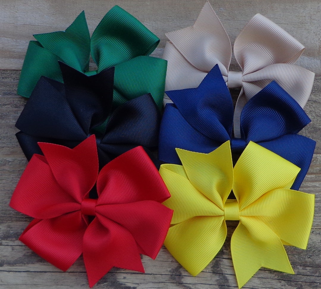 School Uniform Hair Bows for Girlshair Bow Bundlepinwheel Bowstoddler