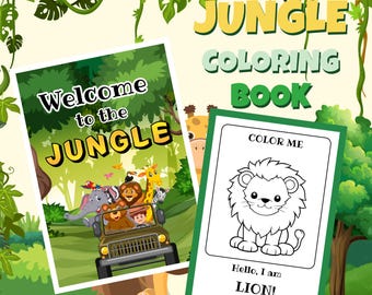 JUNGLE COLORING BOOK for kids (Digital)