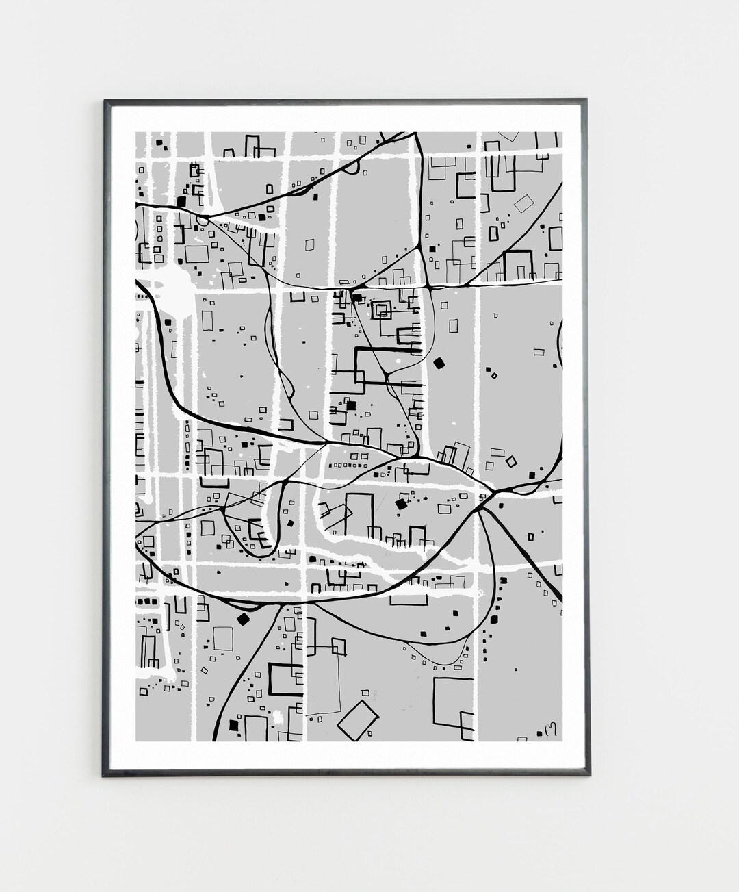 Printable Map Poster 4 | Modern Map Wall Art | Digital Download Print ...