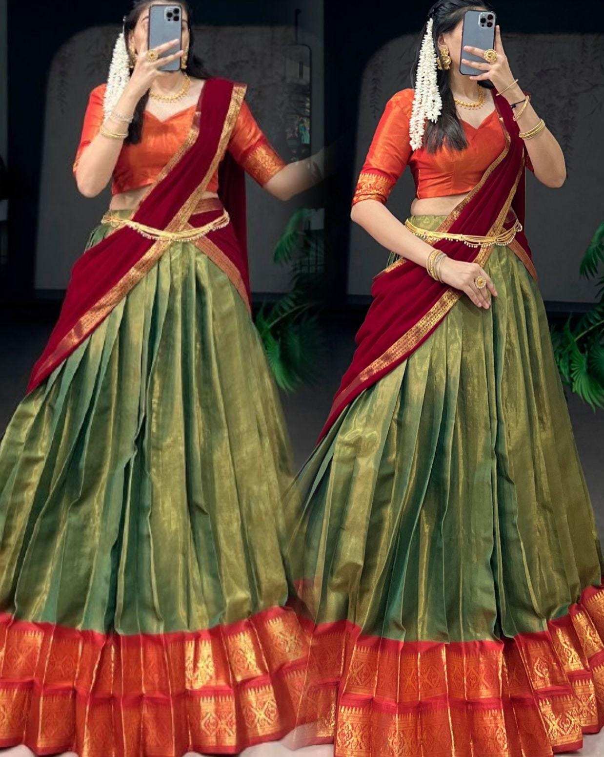 Mangalagiri Pattu Dresses - Etsy