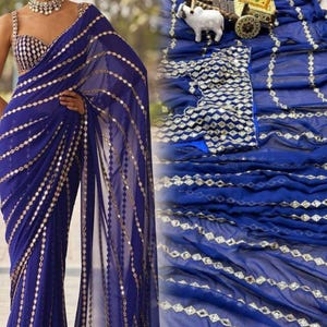 Exclusive of Designer Squence  And real mirror & Ready to wear Saree Collection